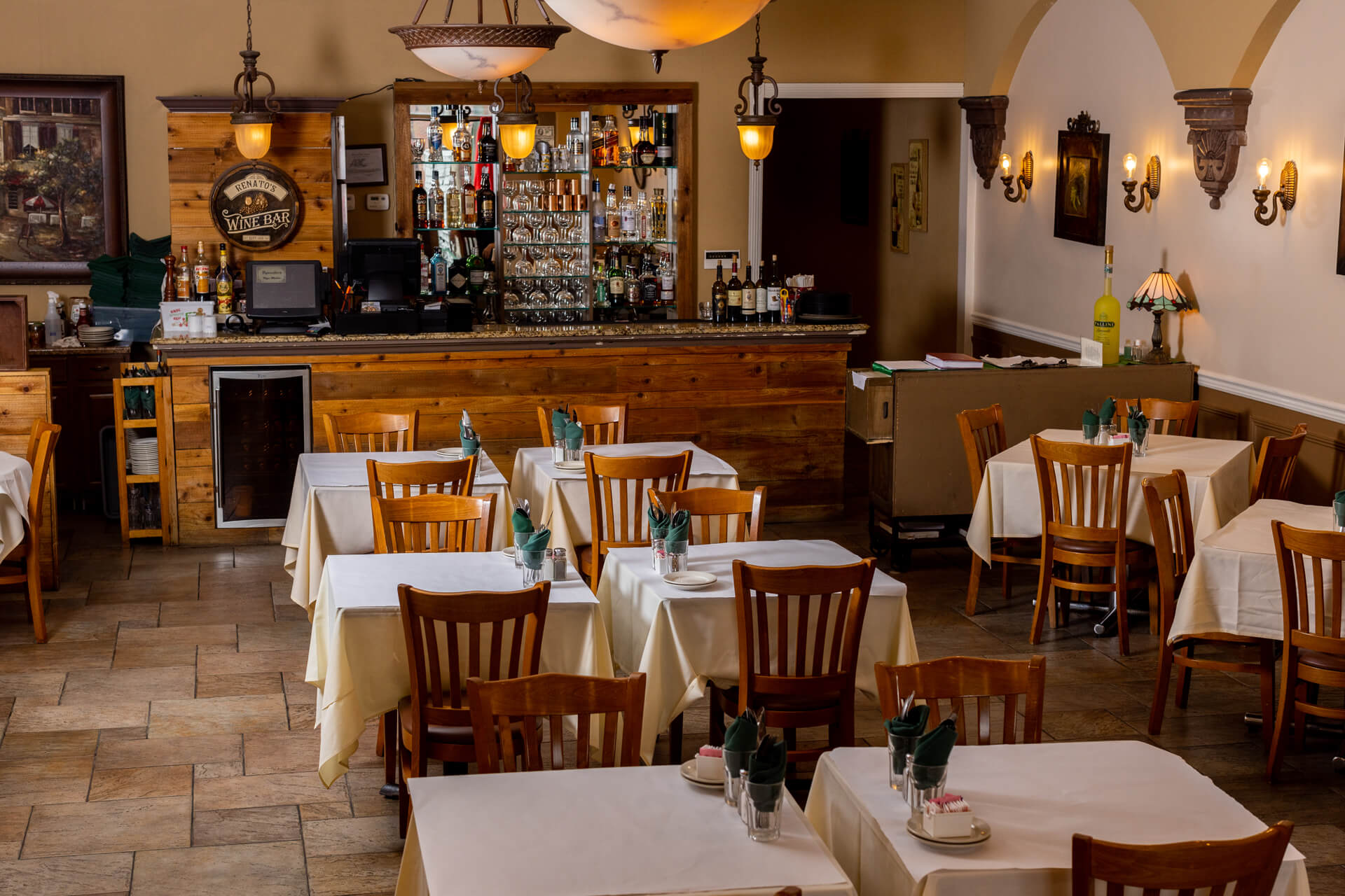 Fine Dining Menu Renato's Pizza Masters Jersey City, NJ