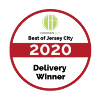 Hoboken Girl Media Badge an award for "Best of Jersey City" to Renato's Pizza Masters in 2020.